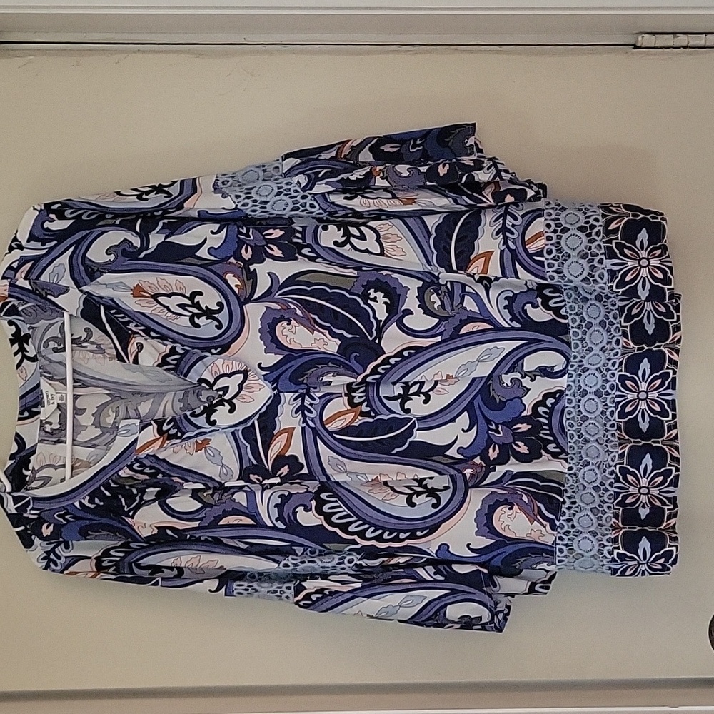 Blue blouse tunic